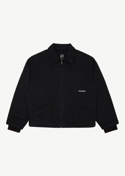 Shop Afends Workwear Jacket In Black