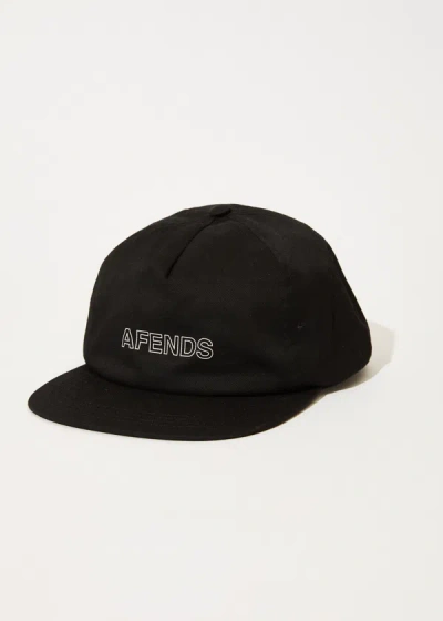 Shop Afends Recycled 5 Panel Cap In Black