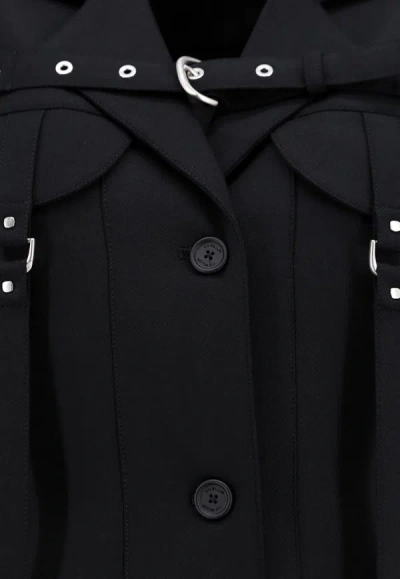 Shop Off-white Buckle-detail Single-breasted Blazer In Black