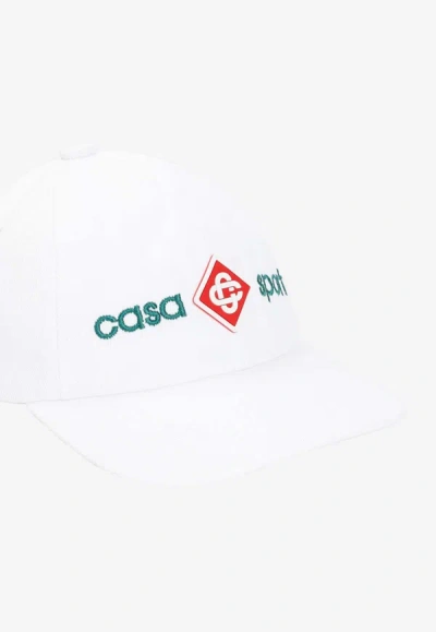 Shop Casablanca Casa Sport Baseball Cap In White