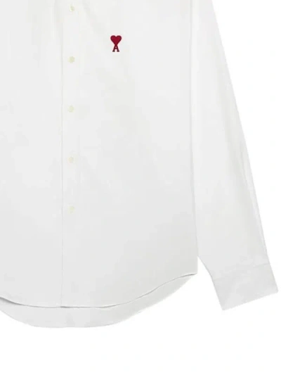 Shop Ami Alexandre Mattiussi Ami Shirts In Natural White