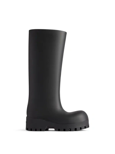 Shop Balenciaga Bulldozer Rain Boots Shoes In Black