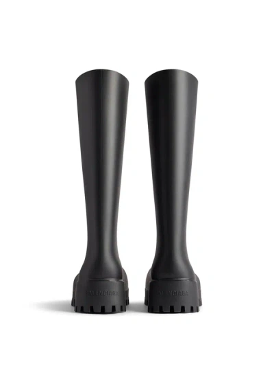 Shop Balenciaga Bulldozer Rain Boots Shoes In Black