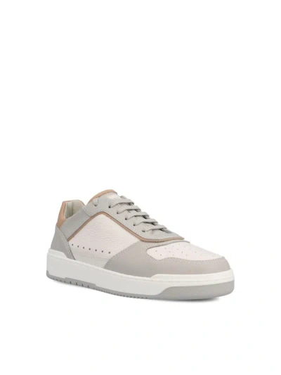 Shop Brunello Cucinelli Sneakers In White+light Grey+sand