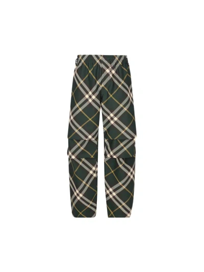 Shop Burberry Pants In Ivy Ip Check