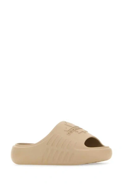 Shop Dsquared2 Dsquared Slippers In Beige O Tan