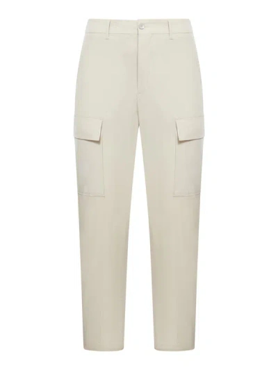 Shop Etro Cargo Pants In White