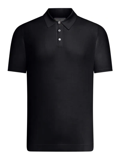 Shop Roberto Collina Polo In Black