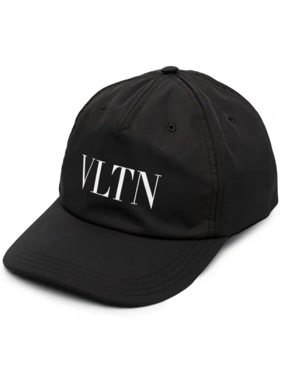 Shop Valentino Garavani Logo Baseball Hat Accessories In Black
