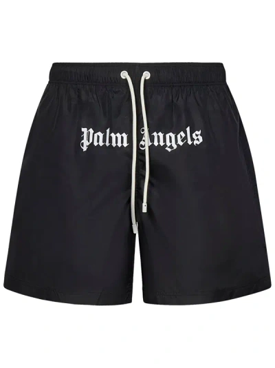 Shop Palm Angels Swimsuit In Nero