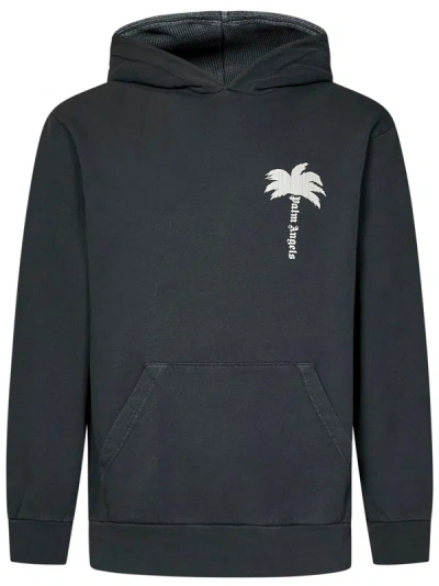 Shop Palm Angels The Palm Gd Sweatshirt In Grigio