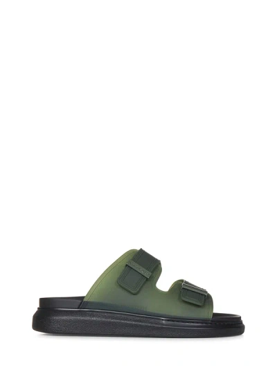 Shop Alexander Mcqueen Hybrid Sandals In Verde