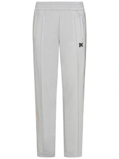 Shop Palm Angels Monogram Track Trousers In Grigio