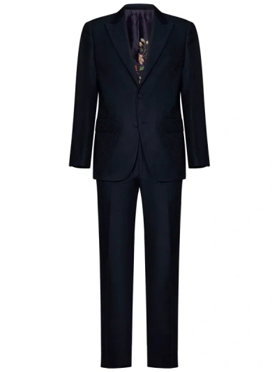 Shop Etro Suit In Blu