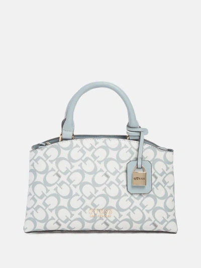 Shop Guess Factory Easley Small Satchel In White