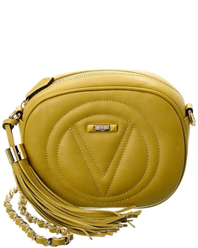 Shop Valentino By Mario Valentino Nina Signature Leather Crossbody In Yellow