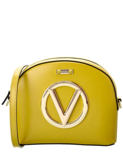 Shop Valentino By Mario Valentino Diana Forever Leather Crossbody In Yellow