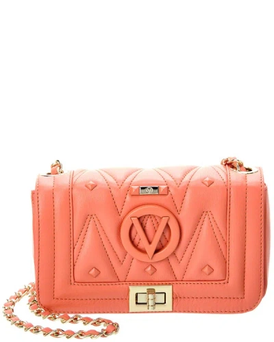 Shop Valentino By Mario Valentino Beatriz Diamond Leather Shoulder Bag In Pink