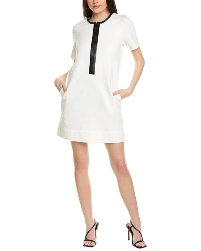 Shop Snider Leather-trim Tunic In White