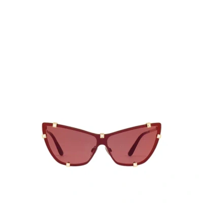 Shop Dolce & Gabbana Metal Sunglasses In Red