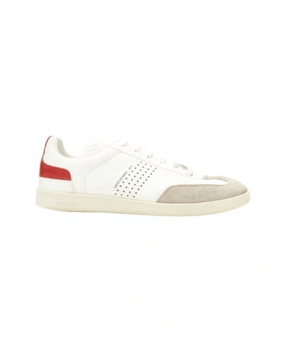 Shop Dior Homme B01 White Red Bee Laether Suede Trim Trainer Sneaker