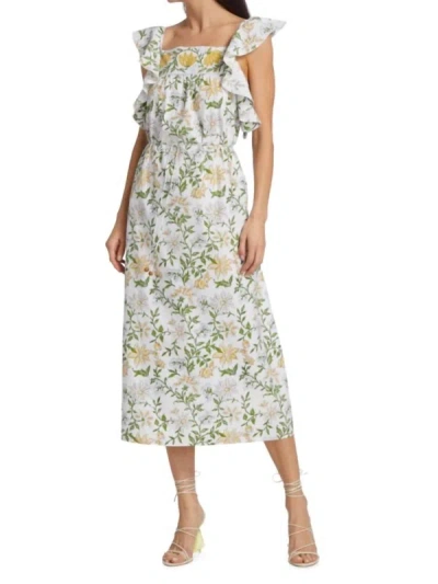 Shop Hannah Artwear Annabella Dress In Limoncello In Multi
