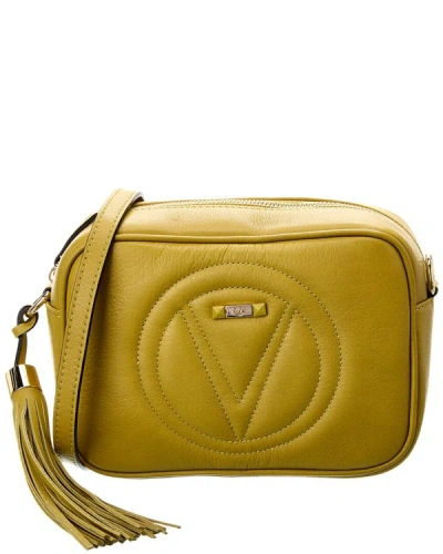 Shop Valentino By Mario Valentino Mia Signature Leather Crossbody In Yellow
