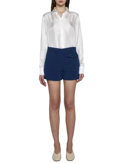 Shop Blanca Vita Shorts In Topazio