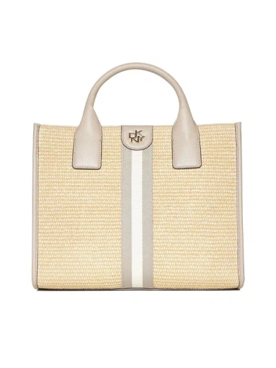 Dkny Tote In Natural/lt Khaki