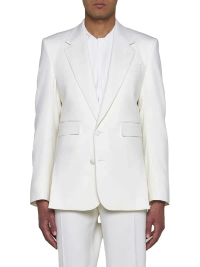Shop Dolce & Gabbana Jackets In Bianco Naturale