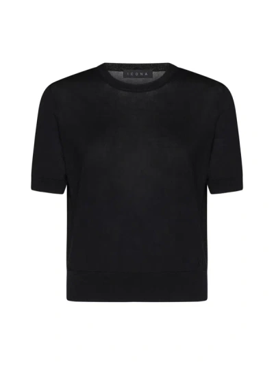 Shop Kaos Icona T-shirts And Polos In Black