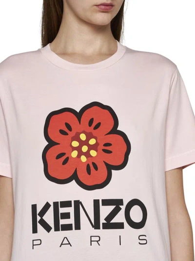 Shop Kenzo T-shirts And Polos In Faded Pink