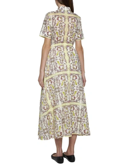 Shop Tory Burch Dresses In Chartreuse Meadow