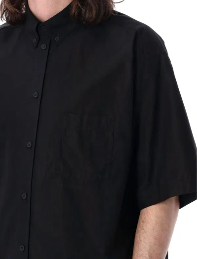 Shop Balenciaga Political Stencil Shirt In Black