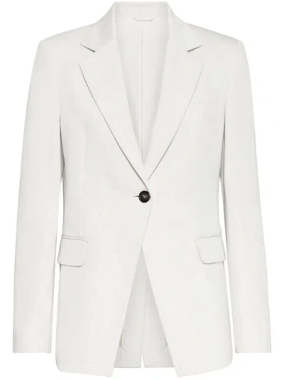 Shop Brunello Cucinelli Blazer Clothing In White