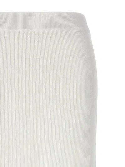 Shop Brunello Cucinelli Knitted Skirt In White