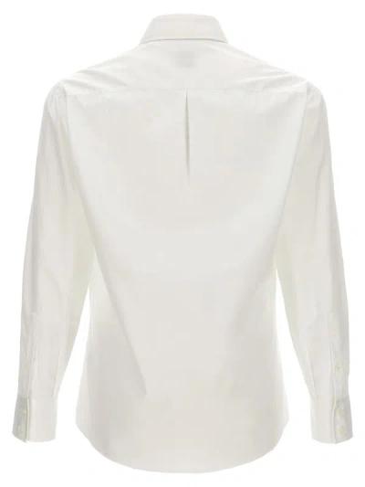 Shop Brunello Cucinelli Poplin Shirt In White