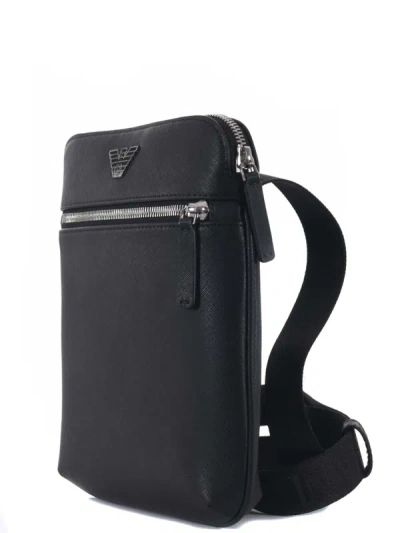 Shop Emporio Armani Shoulder Bag In Black
