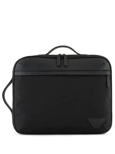 Shop Emporio Armani Briefcase Bags In Black