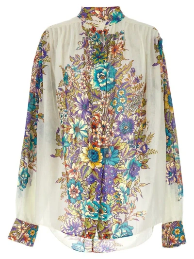 Shop Etro 'bouquet' Shirt In Multicolor