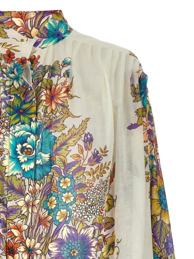 Shop Etro 'bouquet' Shirt In Multicolor