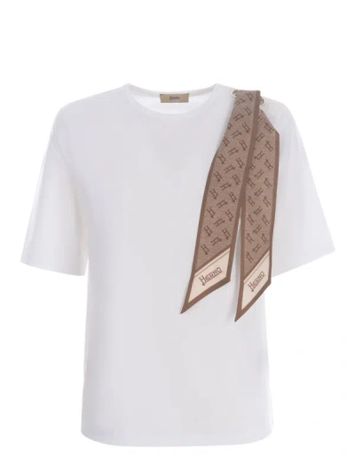 Shop Herno T-shirts And Polos White