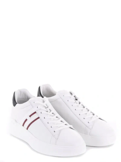 Shop Hogan Sneakers In Bianco/bordeaux