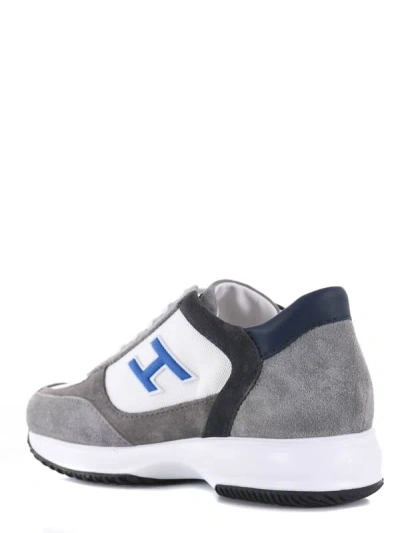 Shop Hogan Sneakers In Grigio/bianco
