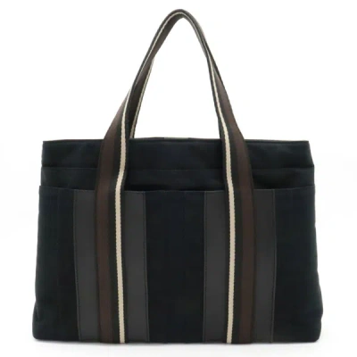 Shop Hermes Hermès Black Synthetic Tote Bag ()
