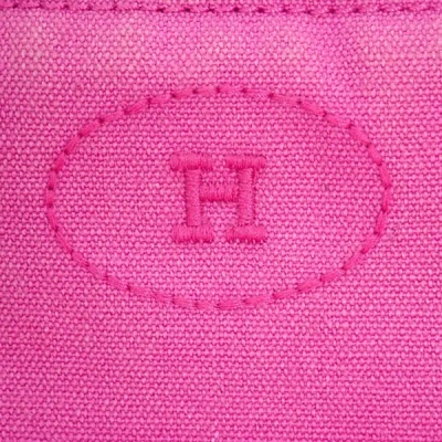 Shop Hermes Hermès Bolide Purple Canvas Clutch Bag ()