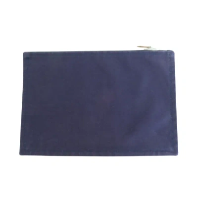 Shop Hermes Hermès Purple Cotton Clutch Bag ()