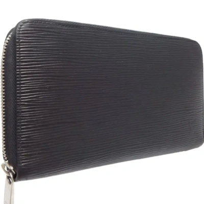 Pre-owned Louis Vuitton Black Leather Wallet  ()