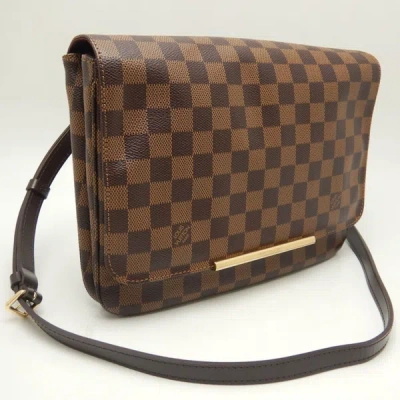 Pre-owned Louis Vuitton Hoxton Brown Canvas Shoulder Bag ()