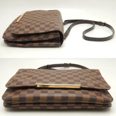 Pre-owned Louis Vuitton Hoxton Brown Canvas Shoulder Bag ()